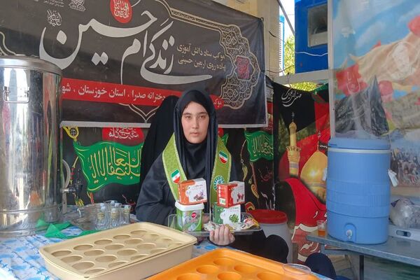 بازدید معاون اردویی گردشگری سازمان دانش‌آموزی از مواکب خوزستان