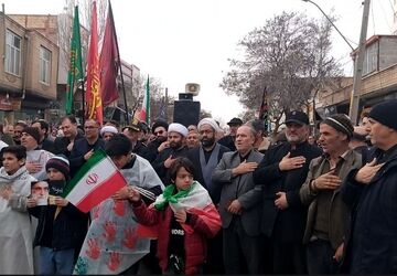 اجتماع حماسی مردم غیور شهرستان اهر