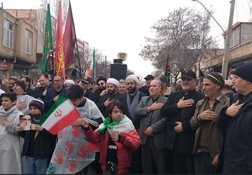 اجتماع حماسی مردم غیور شهرستان اهر