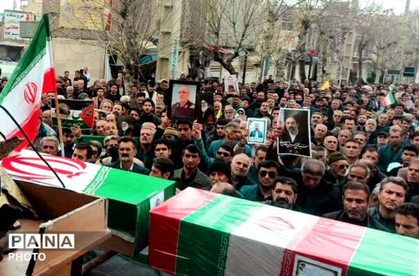 کامیاران در سوگ و شکوه؛ تشییع پیکر دو شهید در روز جهانی قدس