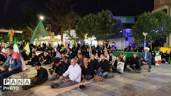 مراسم باشکوه عزاداری محرم همراه با تجمع در مسجد جامع شهرستان نیشابور