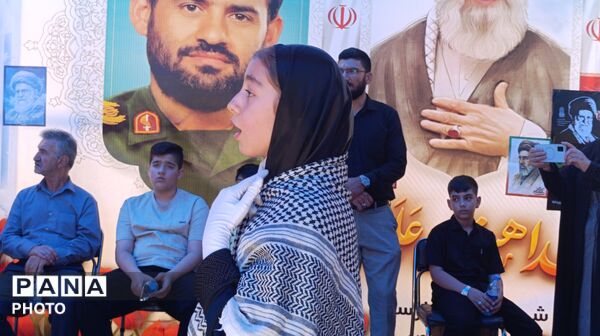 برگزاری آیین «در پناه دو ماه» در گلزار شهدای فارسان