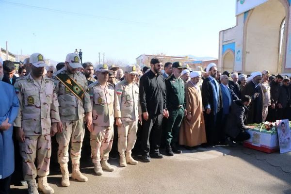 برگزاری مراسم تشییع پیکر پاک مطهر شهید مرزبانی سرهنگ دوم هادی سدیدی