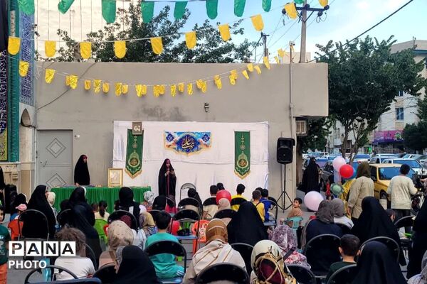 نوجوانان،خادمان جشن ولایت در مسجد جامع صاحب الزمان عج کاووسیه