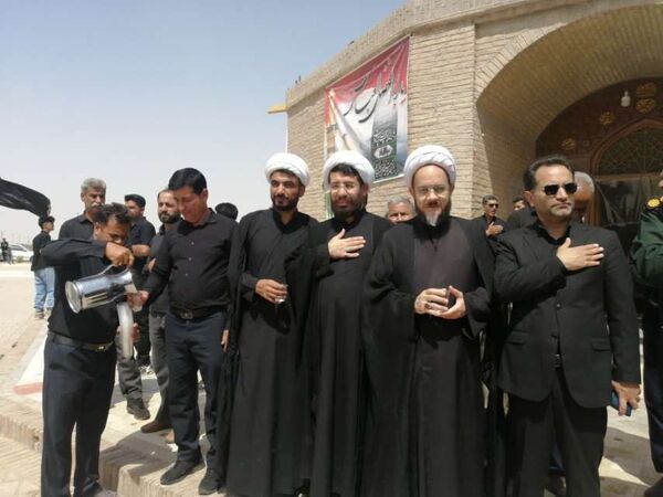 امامزاده سین حسن روستای میرآباد، میزبان مسئولان شهرستان خلیل‌آباد