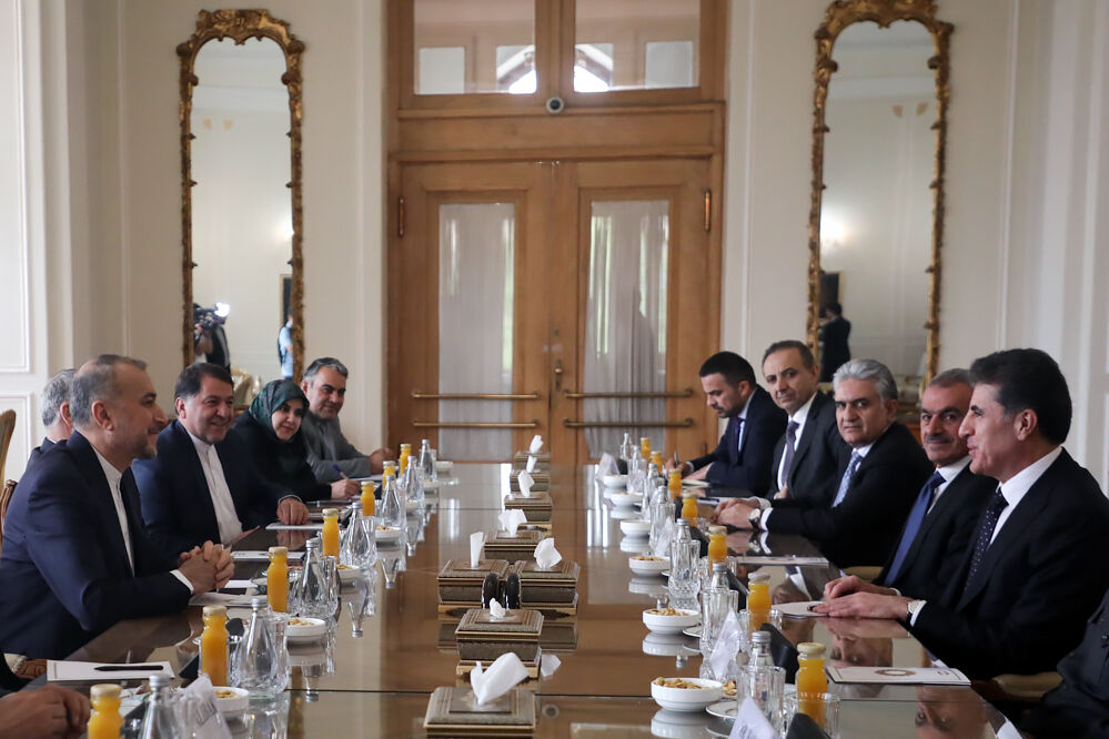 دیدار رئیس اقلیم کردستان عراق با امیرعبداللهیان
