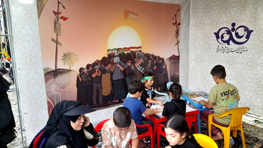نقاشی‌های کودکان با موضوع اربعین حسینی