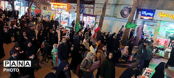 سوگواری مردم بجنورد در هفتین  شب شهادت امام شهیدشان