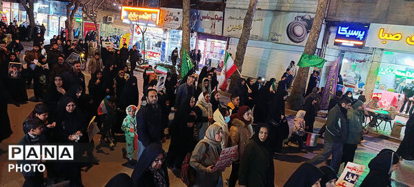 سوگواری مردم بجنورد در هفتین  شب شهادت امام شهیدشان
