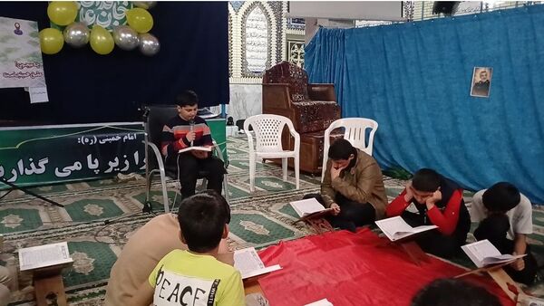  اعتکاف دانش‌آموزی در شهرستان بن