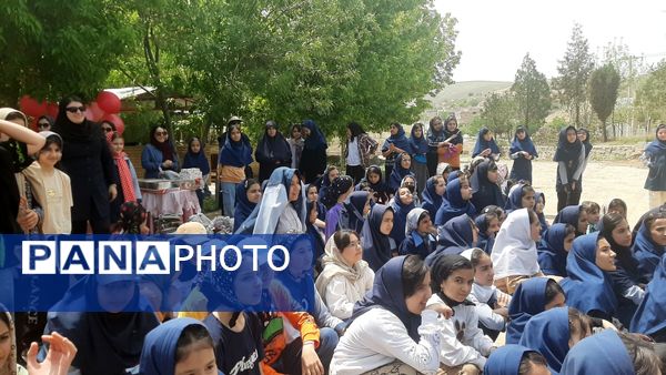 اردوی دانش‌آموزان مدرسه هیأت امنایی ضحی ۲ در روستای زوارم شیروان