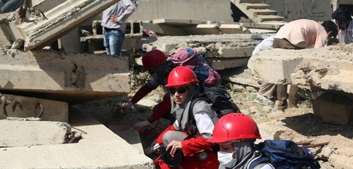 فعالیت ۶ هزار بانوی داوطلب در عملیات امدادرسانی به آسیب‌دیدگان