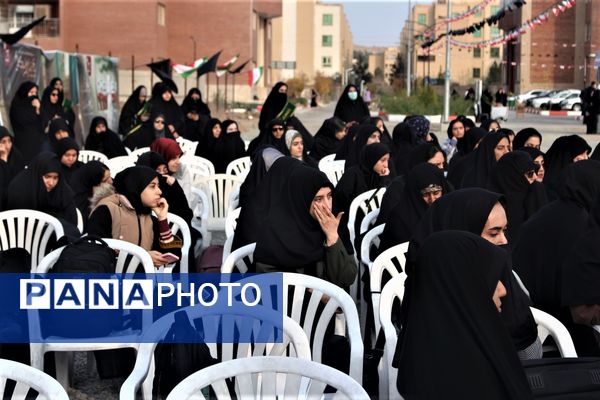 مراسم دومین سالگرد خاکسپاری شهید گمنام آموزشکده فنی دختران قم