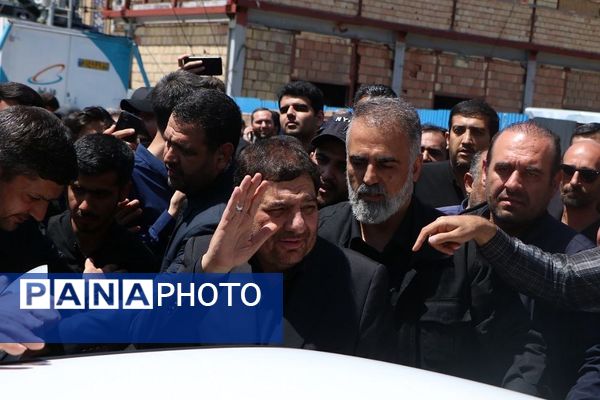 وداع با پیکر مطهر شهید حسین امیرعبدالهیان در شهرستان ری