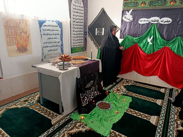 مراسم سوگواری شهادت حضرت فاطمه زهرا س در مدرسه گلشاد خلیل آباد 