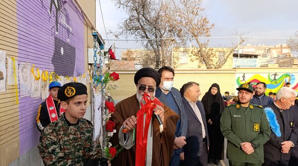 مراسم زنگ مقاومت در دبستان امیرمعزی 