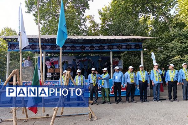 حضور دانش‌آموز خبرنگاران پسر پانا ناحیه دو شهرری در اردوی ملی پیشتازان