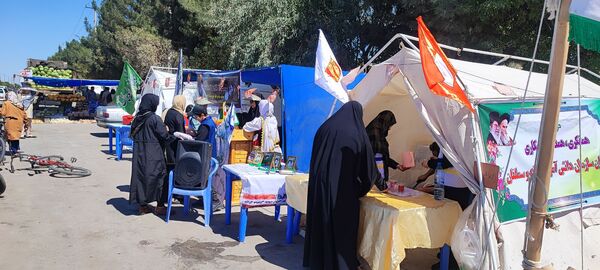 برپایی موکب سازمان دانش‌آموزی در شهرستان سملقان