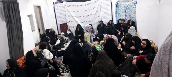 عطر صبر زینب در جمع معتکفان مسجد جامع