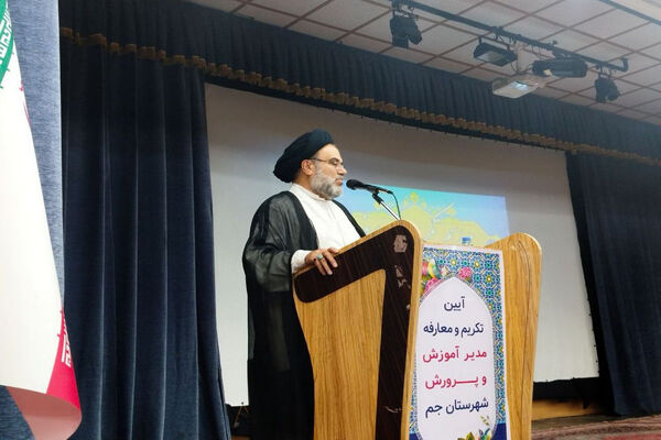جلسه معارفه و تکریم مدیر آموزش و پرورش شهرستان جم