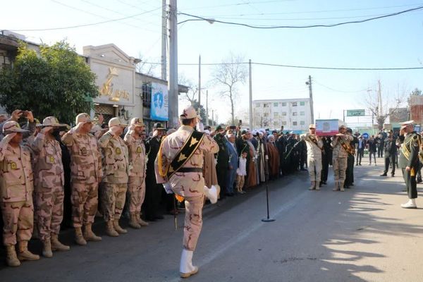 برگزاری مراسم تشییع پیکر پاک مطهر شهید مرزبانی سرهنگ دوم هادی سدیدی