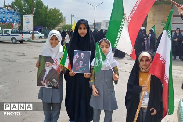 حضور فرزندان انقلاب بیرم در راهپیمایی روز قدس