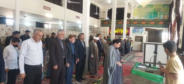 استقبال مردم شهر تیتکانلو از پرچم امام رضا(ع)