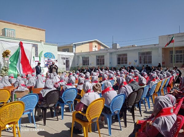 نواختن زنگ سپاس معلم در شهرستان جاجرم