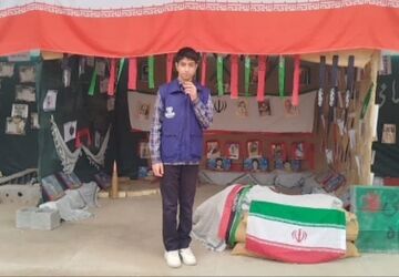 نمایشگاه روایت یک نبرد ناتمام در دبیرستان پسرانه صدرا دوره اول
