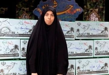 دکلمه خوانی دانش‌آموز خبرنگار برای شهیده فرشته باقری خبرنگار دفاع مقدس