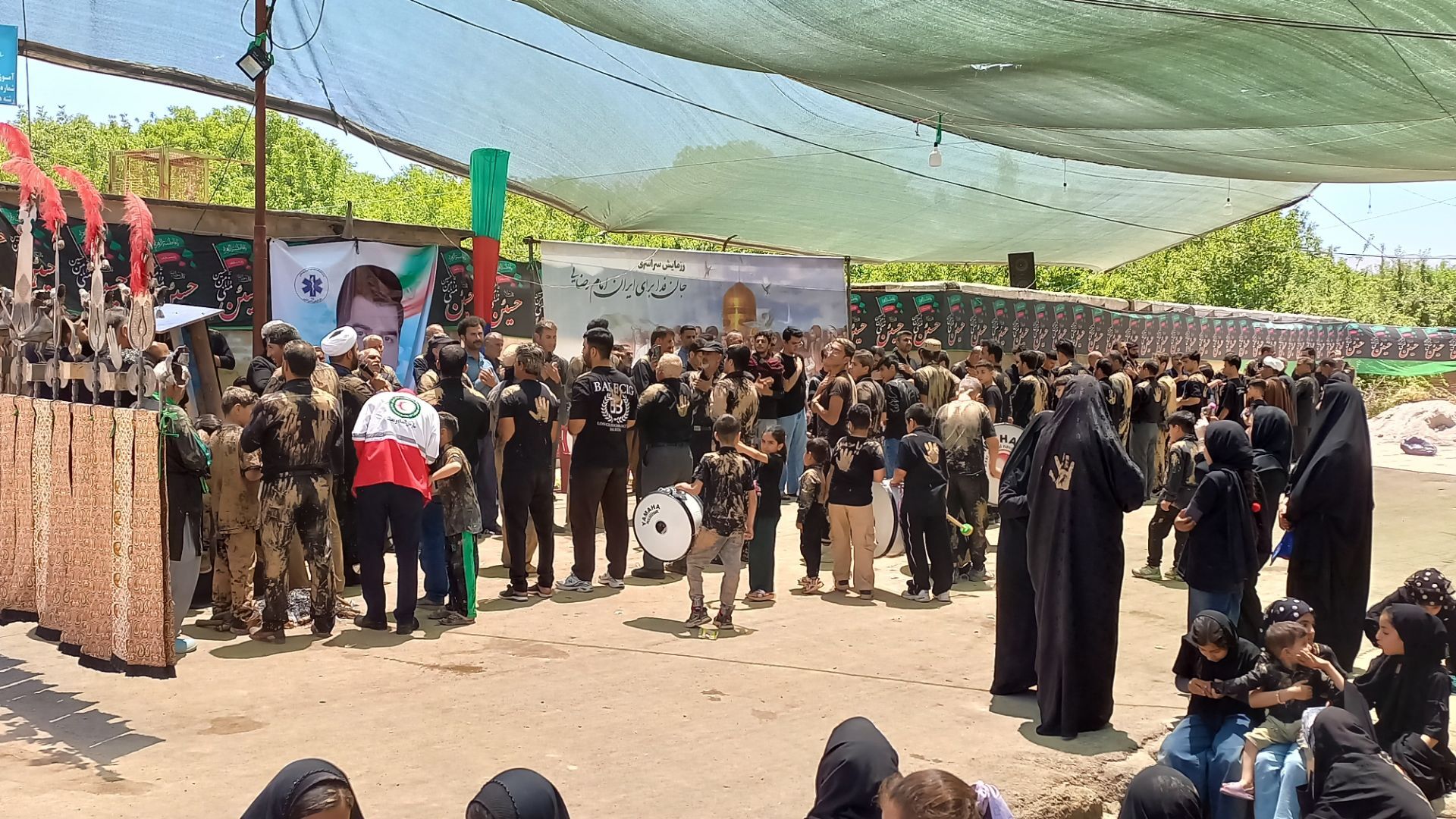روستای هندی یکپارچه در سوگ سیدالشهدا (ع)