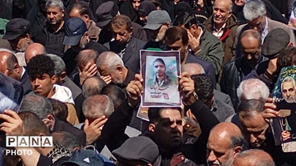 تشیع پیکر شهید محمد عباسی در گرگان