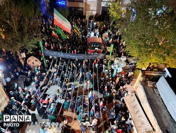 اجتماع مردمی بیعت با رهبر انقلاب در نیشابور 