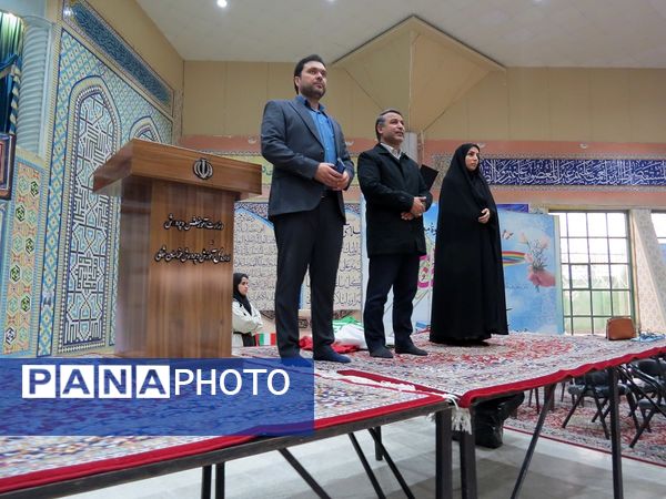 تمرین آمادگی گروه پیشتازان برای اجرا در اجلاسیه سراسری نماز