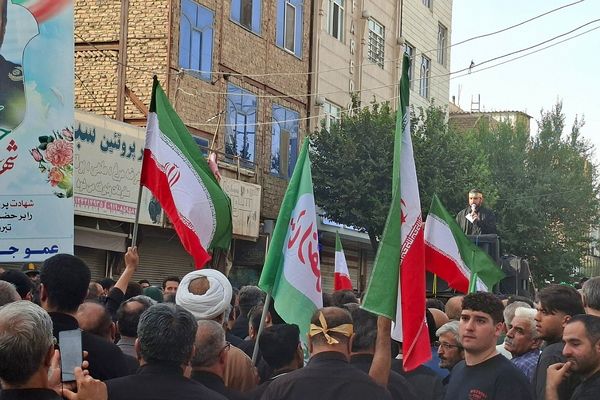 مردم قرچک در سوگِ سردار شهید حسن خوانساری 