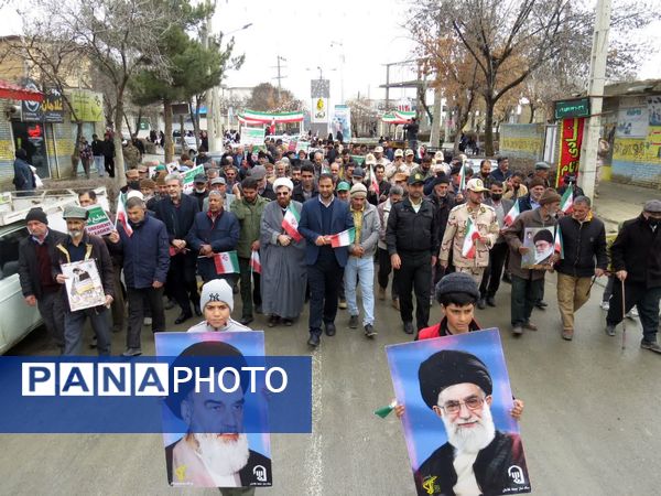 حضور پرشور مردم غلامان در راهپیمایی ۲۲ بهمن