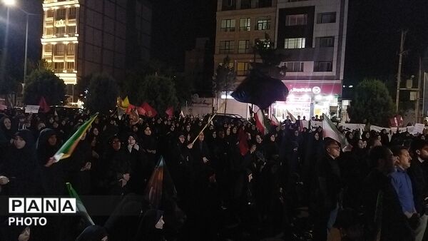 شب تاسوعا در بلوار فضل نیشابور 