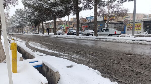 بارش زیبای برف پاییزی در شهرستان نیشابور 