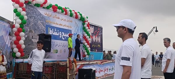 جلوه‌هایی از ورزش صبحگاهی همگانی در آشخانه 
