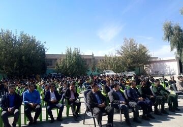 برگزاری مانور پدافند غیر عامل در مدرسه وحدت کوهنانی