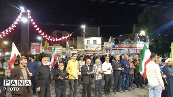 خشم و اندوه در میدان امام حسین الیگودرز اربعین رهبر شهید