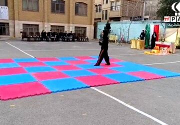 شور و نشاط دانش‌آموزان در مسابقات ورزشی دبیرستان دخترانه محدثه 2 قم