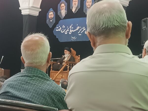 مراسم نخستین سالگرد شهادت شهدای خدمت در مسجد الهادی نیشابور 
