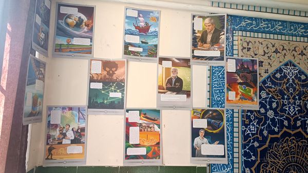 نمایشگاه ایرانمون در مدرسه خدیجه کبری شهرستان کیار