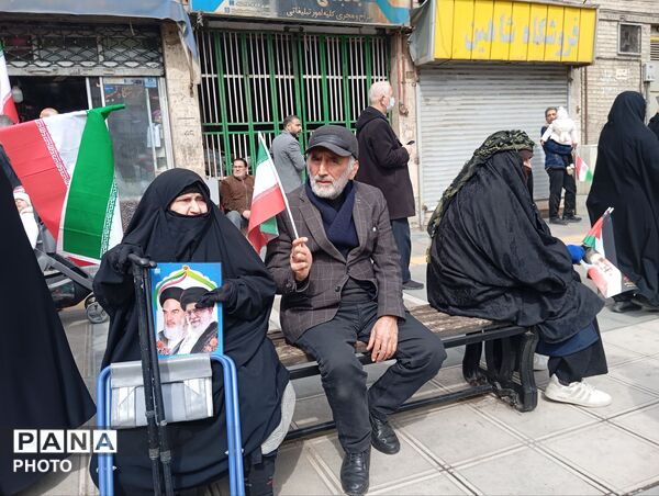 راهپیمایی روز قدس همراه با تشییع پیکر شهید مجتبی پارسا روش
