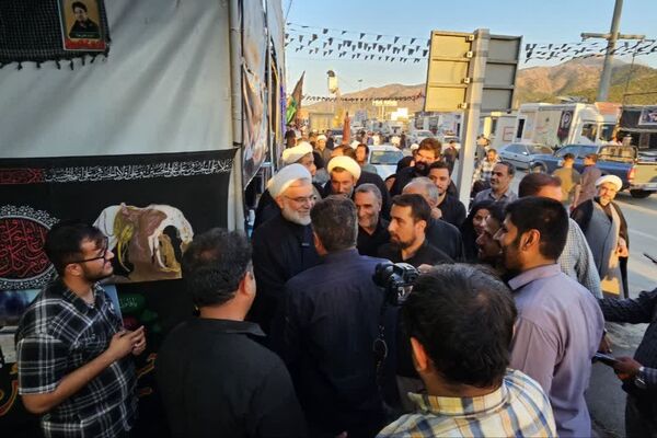 بازدید میدانی نماینده ولی‌فقیه و مدیر سازمان دانش‌آموزی استان کردستان از محل موکب‌های مستقر در مرز باشماق مریوان