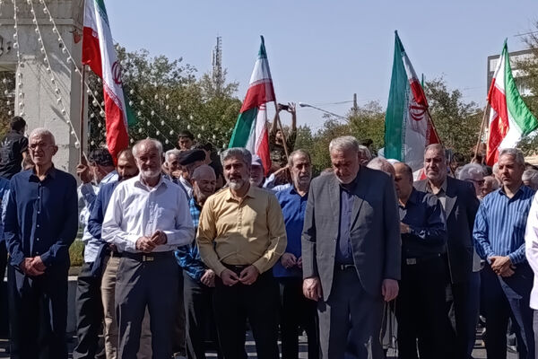 راهپیمایی مردم شهرستان آباده در جمعه های خشم