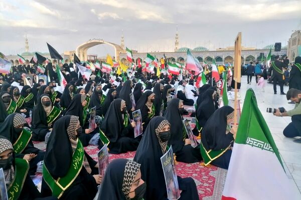 رژه «بانوان جان فدای ایران» در بلوار پیامبر اعظم قم