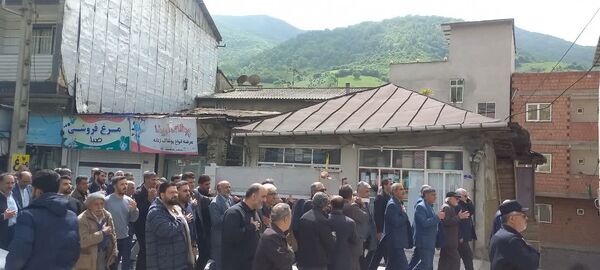 تشییع پیکر جانباز هشت سال دفاع مقدس در سوادکوه