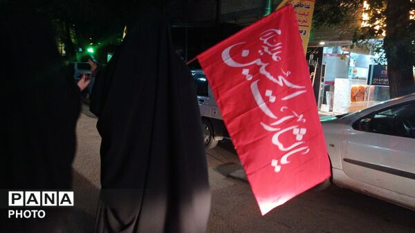 فارسان در مسیر کربلا؛ صد و پنجاه و پنجمین تجمع شبانه مردم با حال‌وهوای اربعین